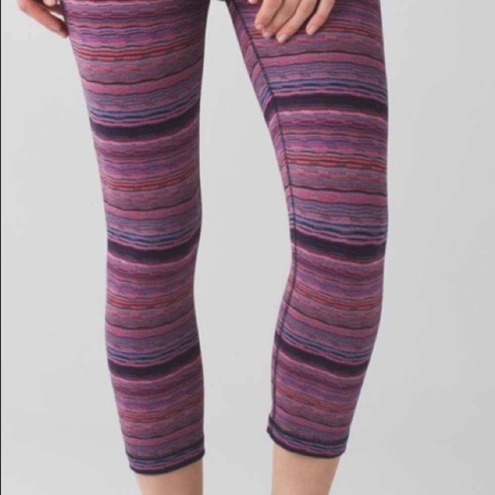 Lululemon Wunder Under Crop III leggings in Space dye